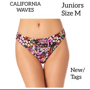 CALIFORNIA WAVES HIPSTER BIKINI BOTTOMS JUNIORS SIZE M NEW WITH TAGS